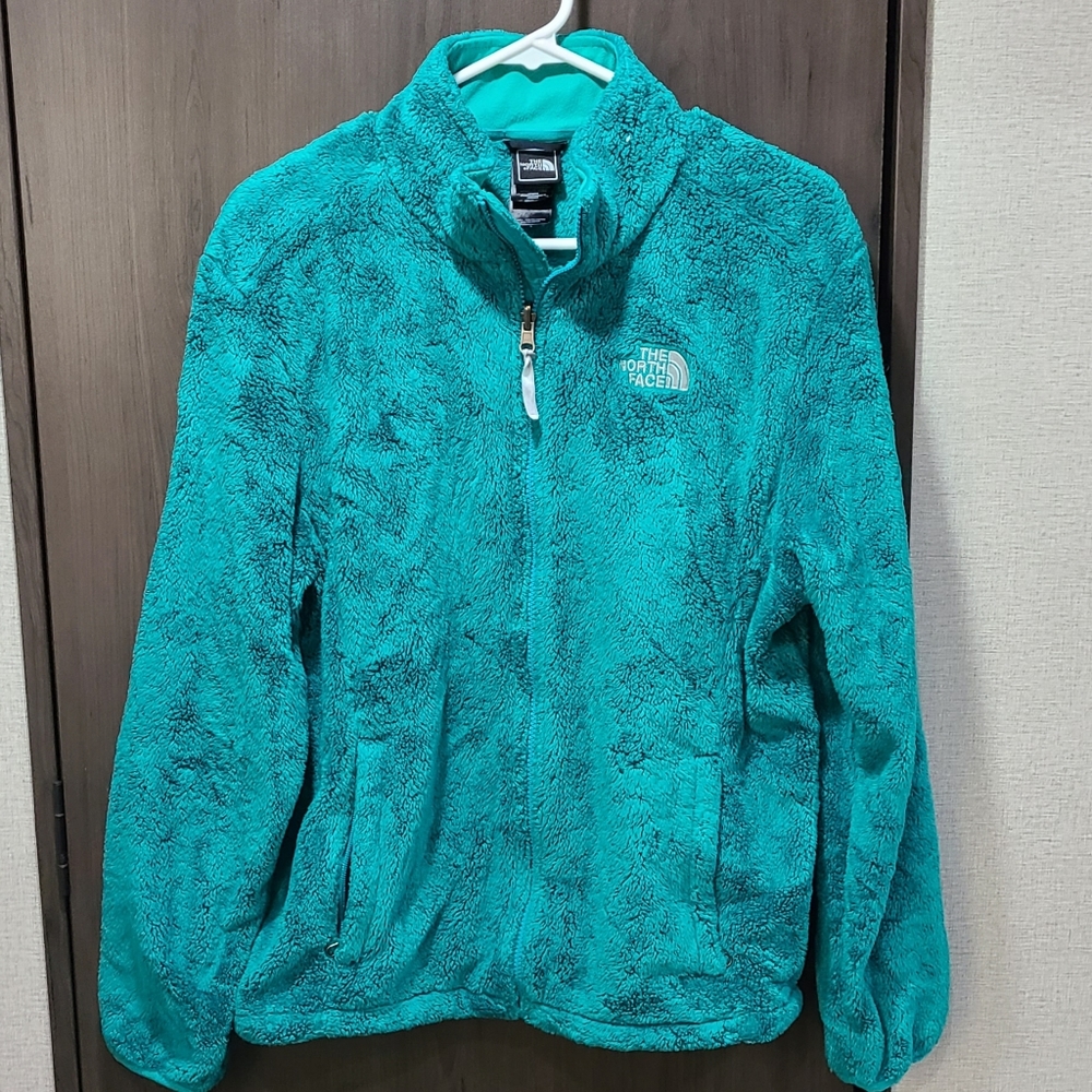 North face fuzzy jacket Large